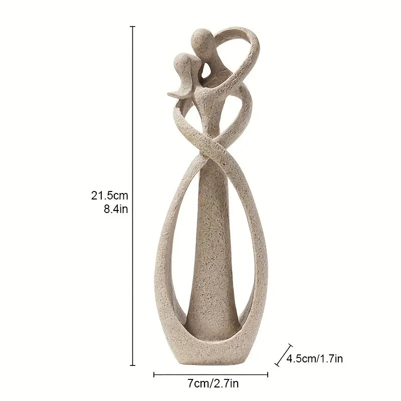 Kissing Couple Statue Abstract Sculpture