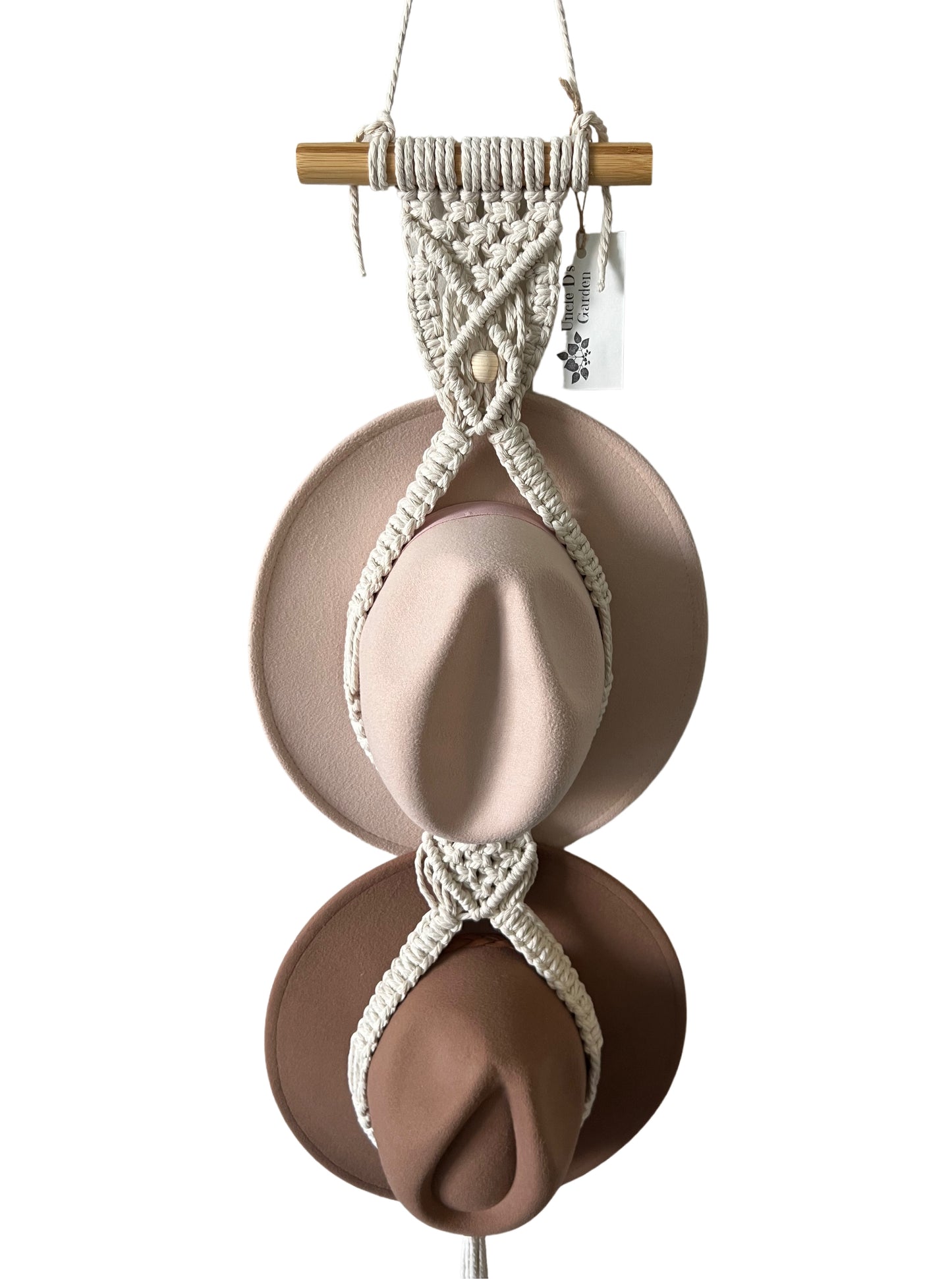 Macrame Hat Hanger - Double