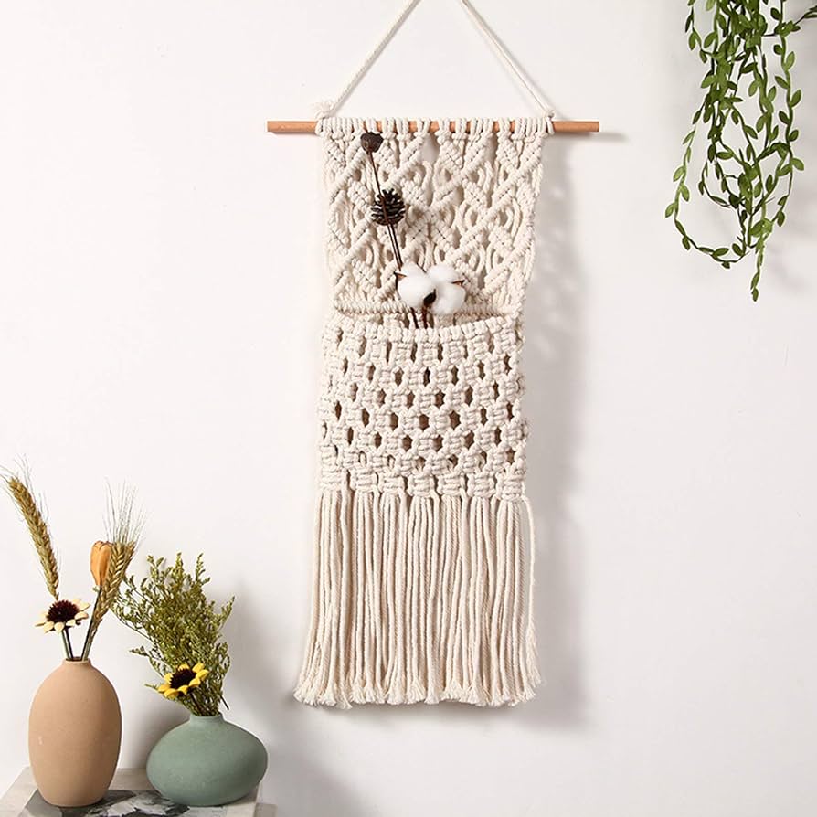 Macrame Wall Hanging Bag