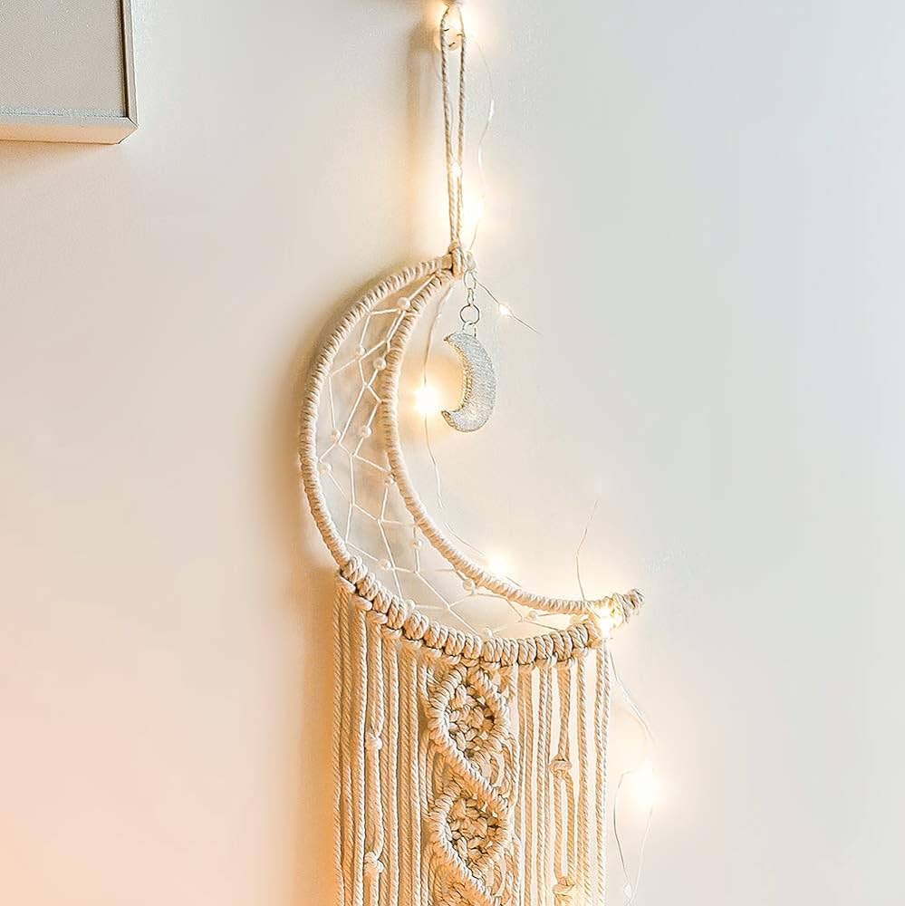 Dreamcatcher Macrame Moon and Star Home Decor