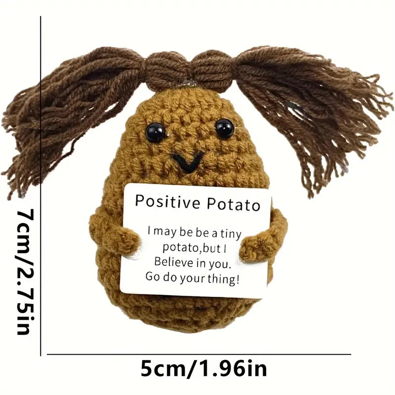 Positive Crochet Figures - Potato, Tomato, Pickle, Lemon, Eggplant, Corn, Carrot...
