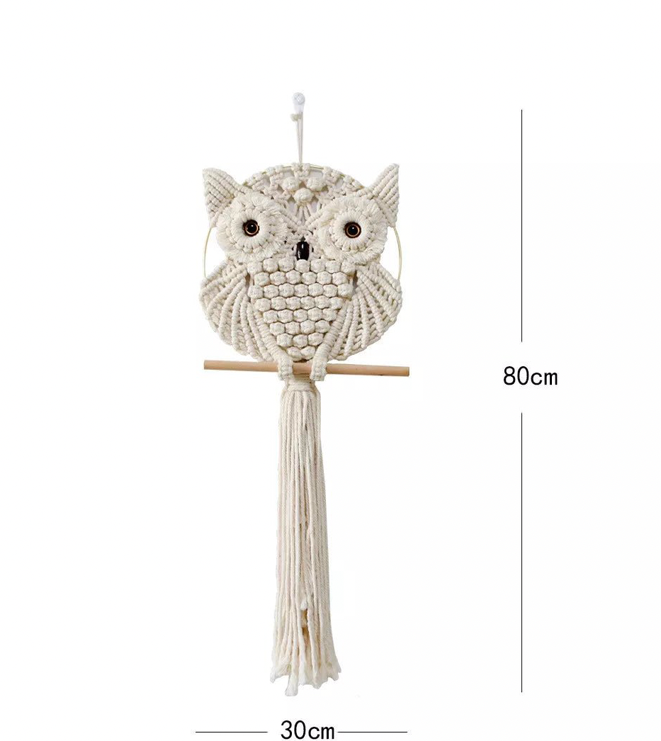 Owl Macrame Wall Hanging