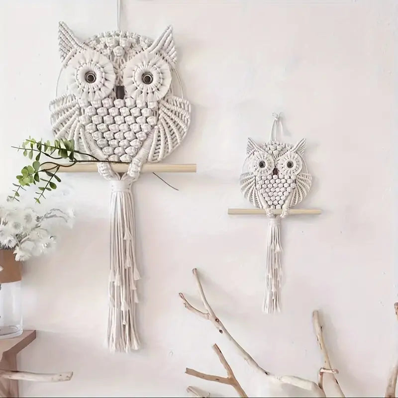 Owl Macrame Wall Hanging