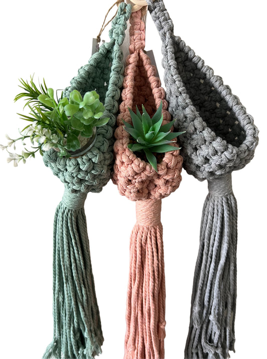 Macrame Mini Pod Plant Hanger