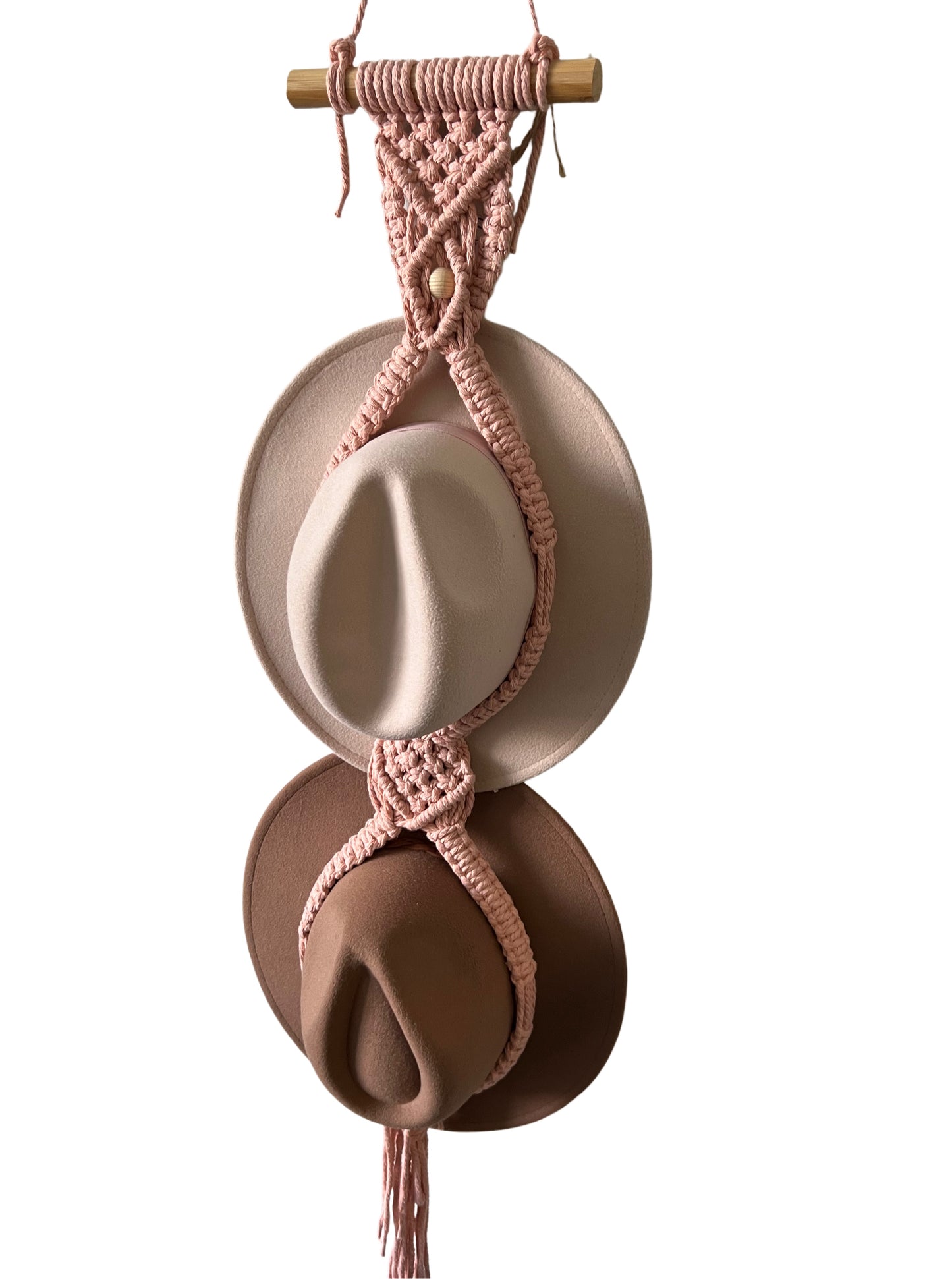 Macrame Hat Hanger - Double