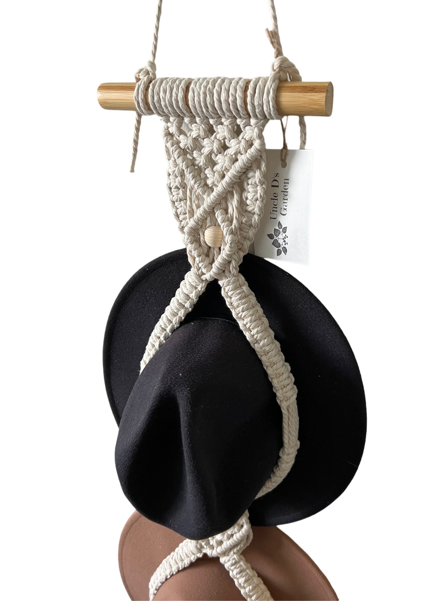 Macrame Hat Hanger - Double