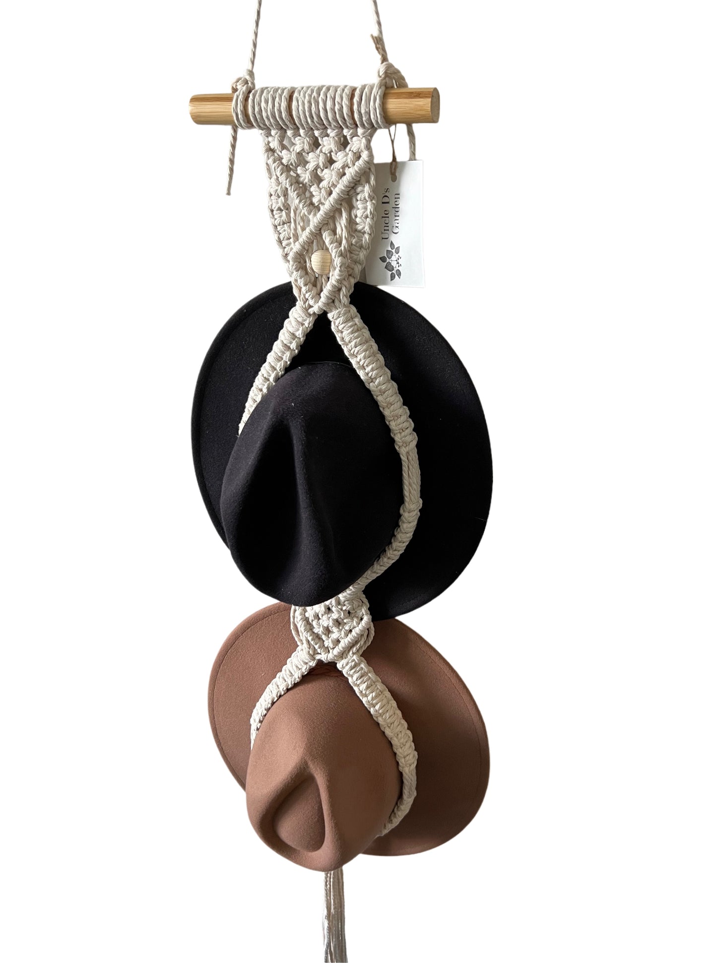 Macrame Hat Hanger - Double