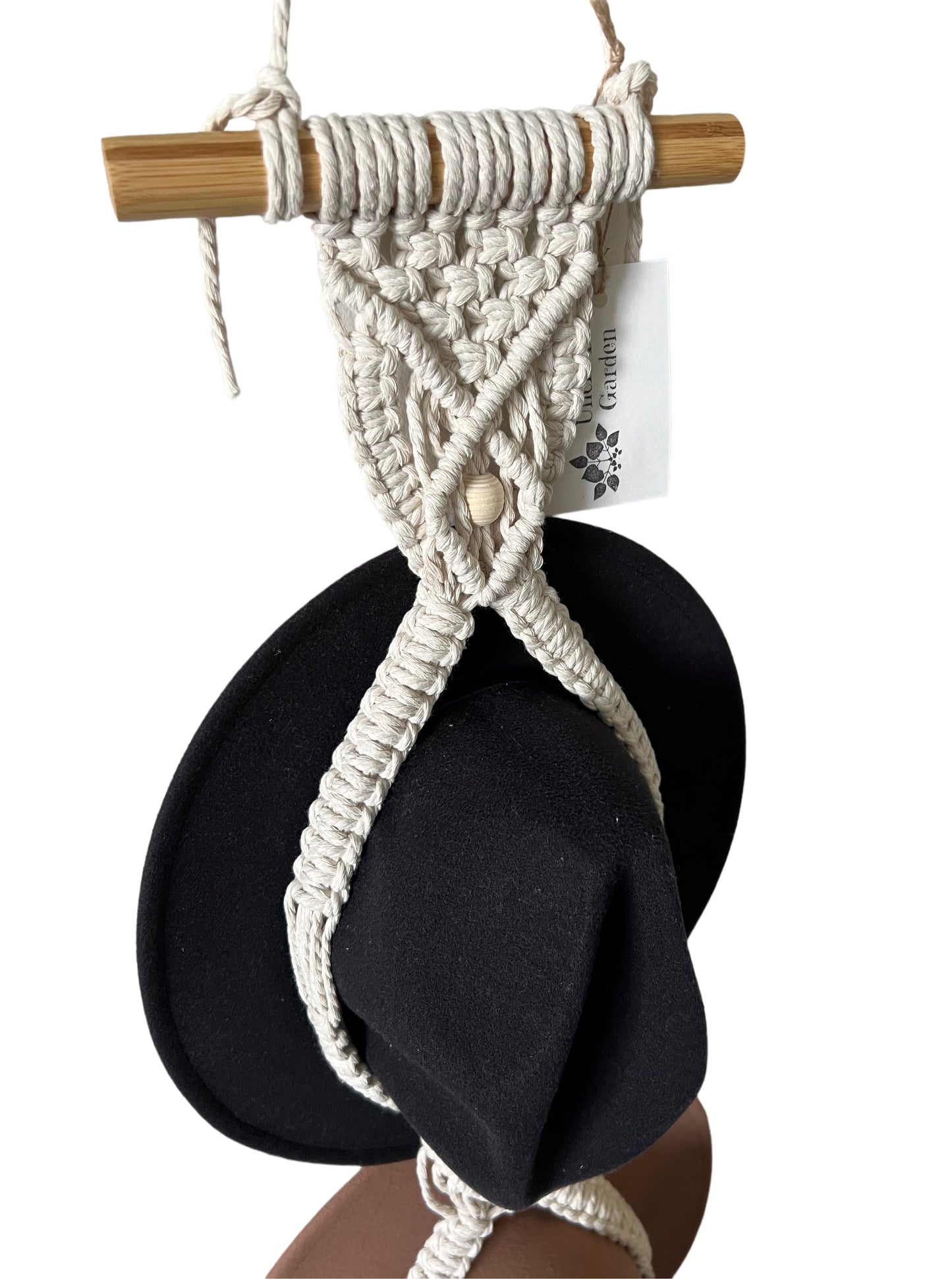 Macrame Hat Hanger - Double