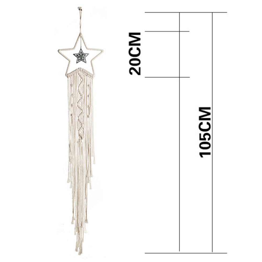 Dreamcatcher Macrame Moon and Star Home Decor