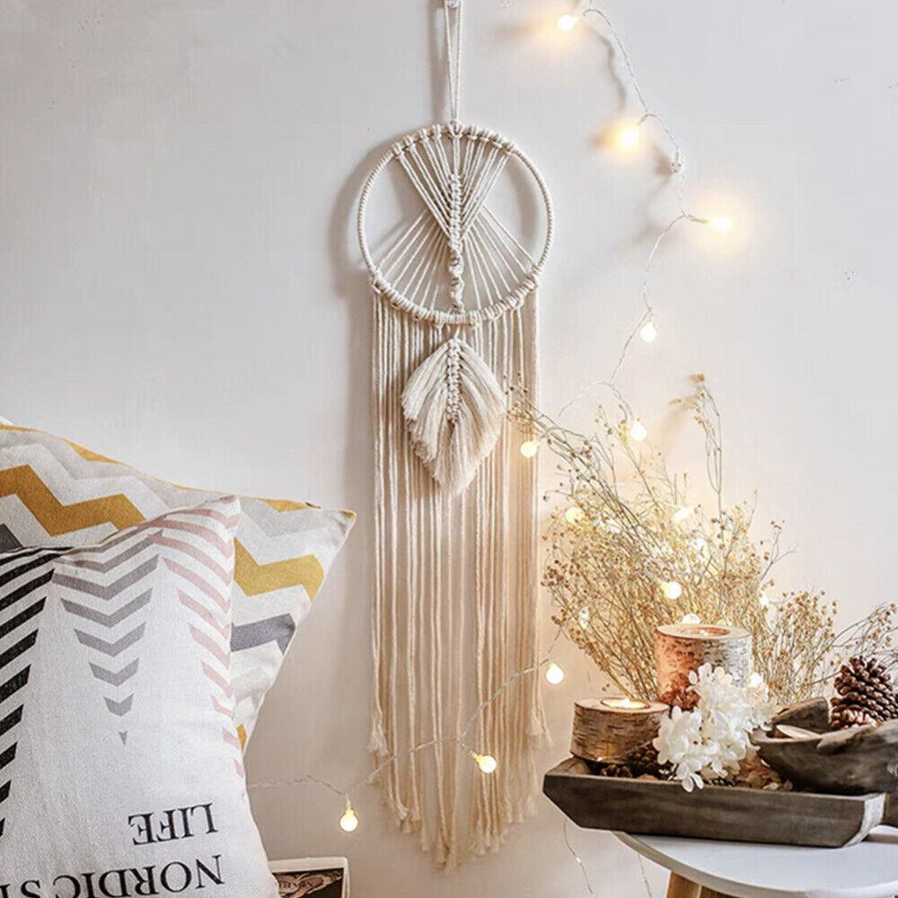 Dreamcatcher Macrame Moon and Star Home Decor